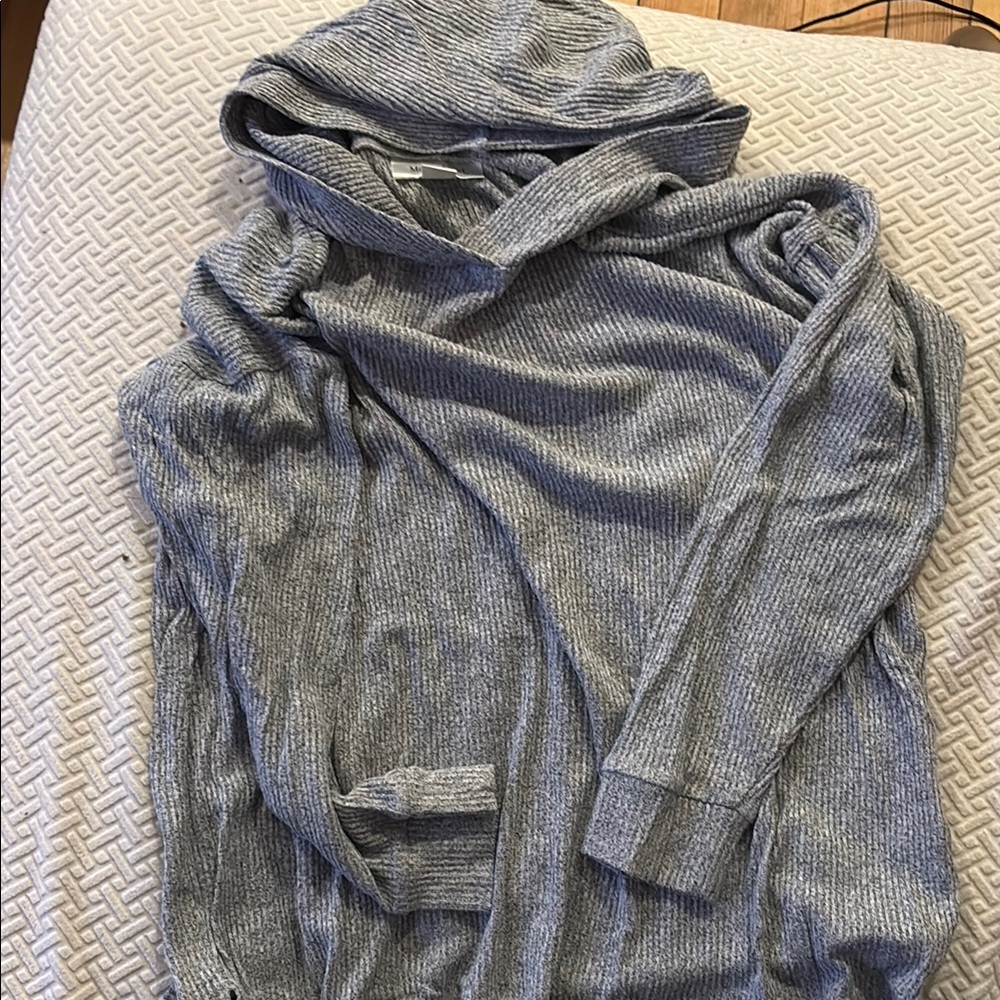 Gray Hooded Sweater